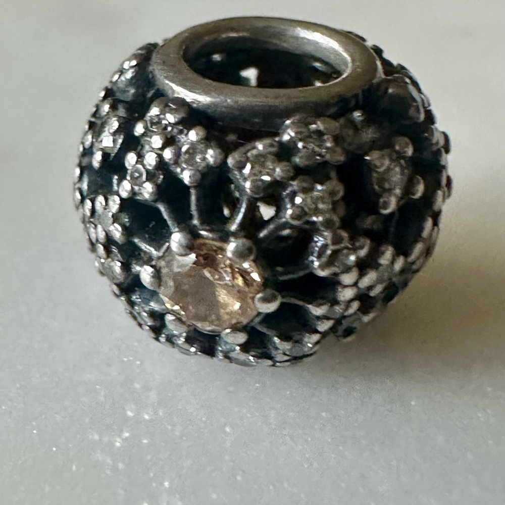 Pandora 925 Sterling Silver ALE Inner Radiance CZ Bead Charm